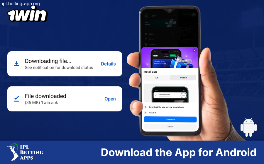 Install Android 1Win IPL Betting App India