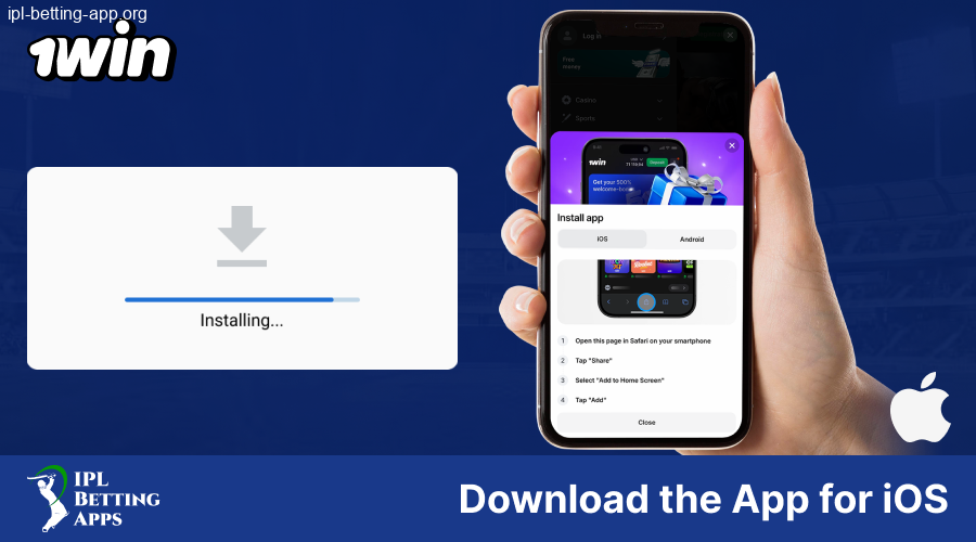 Install iOS 1Win IPL Betting App India