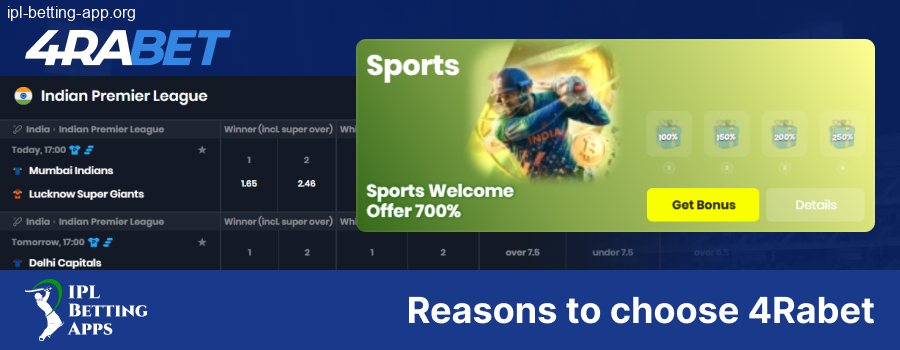 Reasons for the popularity of 4Rabet IPL Betting App in India