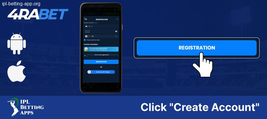 Complete Registration on 4Rabet IPL Betting App in India