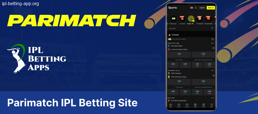 Official Parimatch IPL Betting App in India