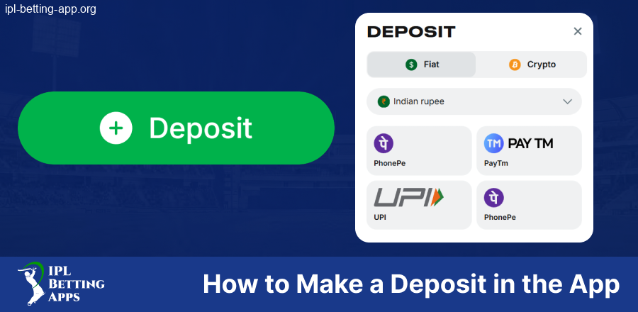 Manual for depositing in IPL Betting Apps IN