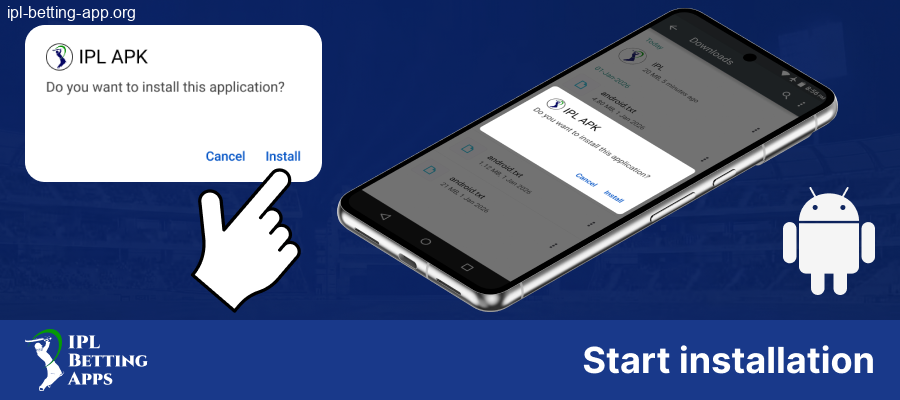 Start installing IPL Betting App