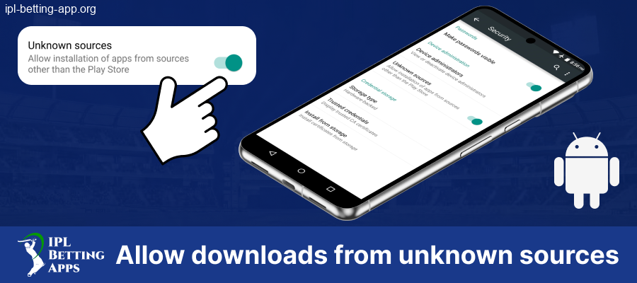 Allow installation of IPL Betting App