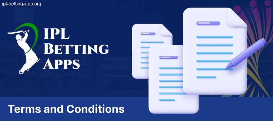 Rules of the IPL Betting Apps website in IN